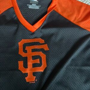 Mesh Womens Nike pull over top 🧡🖤⚾️